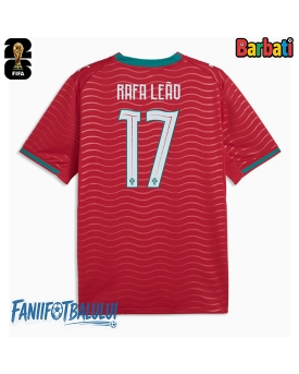 Portugalia Rafael Leao #17 Tricou Fotbal Replică Mondial 2026 Barbati Acasa